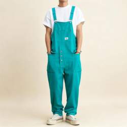 Plus Size Men`s Cargo Bib Overalls