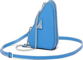 Prada Triangular logo in enameled metal