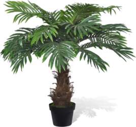 Realistic Artificial Cycas Palm with Pot