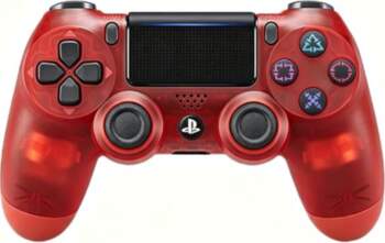 Red transparent Wireless Game Controller for