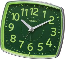 RHYTHM Large Alarm Clock with Light-Focused