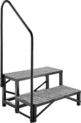 RV Steps with Handrail, 2 Steps
