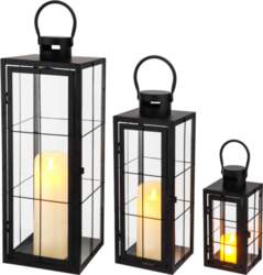 Set of 3 Square Candle Lanern