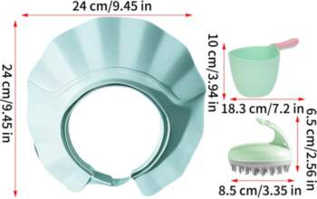 Shower Face Shield Soft Wide Brim