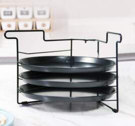 Simple Pizza Rack Kitchen Multifunctional Foldable