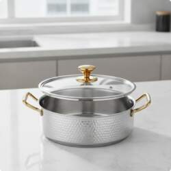 Stainless Steel Pot Hammered Cookware Fast