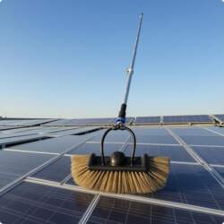 Telescopic Pole with Brush Extendable Cleaning