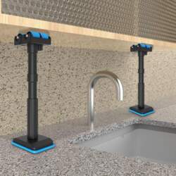 Telescopic Support Pole Labor Saving Cabinet