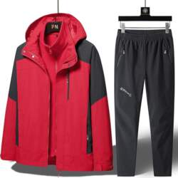 Three-in-One Winter Ski Suit Set: Windproof