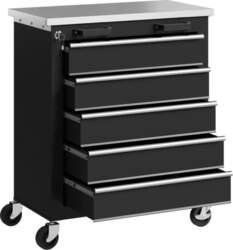 Tool Cabinet with 5 Drawers, Rolling