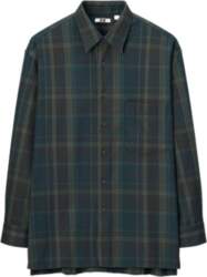 UNIQLO Plaid Pattern Button-Down Long Sleeve