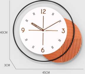 Unusual Silent Wall Clock Design Frame
