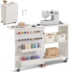 VEVOR Folding Sewing Table, Multipurpose Sewing