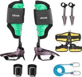 VEVOR Tree Climbing Spikes Set, Height-Adjustable