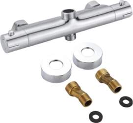 Wall Mounted Thermostatic Shower Faucet Brass