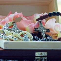 Wedding Rosaries set in a box
