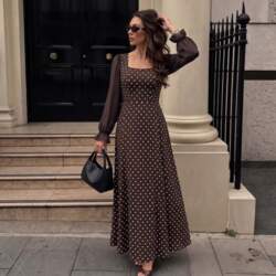 Womens 2026 Fall Winter Polka Dot