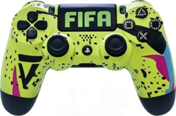 Yellow graffiti Wireless Game Controller for