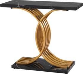 100 cm Gold Console Table, Modern