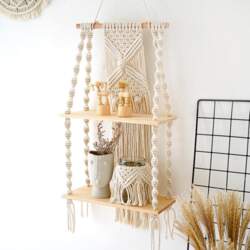 2 Tier Macrame Wall Hanging Floating