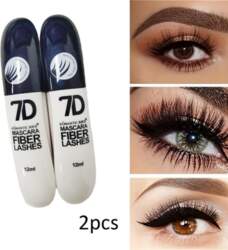 2PCS 7D fiber mascara set, waterproof