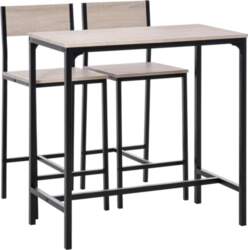 3-Piece Bar Table Set with 2