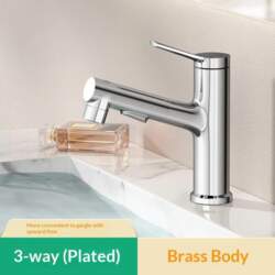 3 Way Pull Down Bathroom Faucet