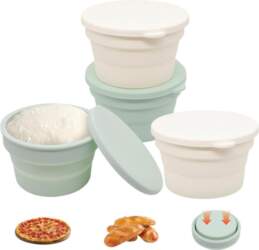 4PC Set Silicone Bread Proofing Basket