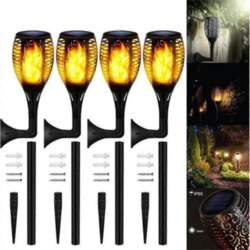 4pcs 33 LED Solar Garden Light