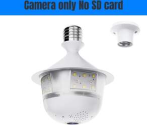 5MP WiFi E27 Bulb Security Camera