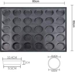 60*80*2CM Round Silicone Perforated Bread Baking