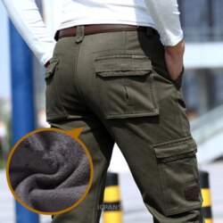 6 Pockets Winter Thick Fleece Lined
