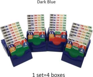 (Set of 4) Blue Bridge Bidding