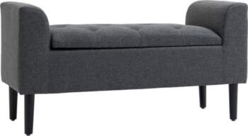 Bench with Storage Space, Upholstered Bench