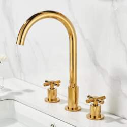 Black Basin Faucets Brass Polished Chrome