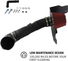 Black Cold Air Intake Pipe Kit