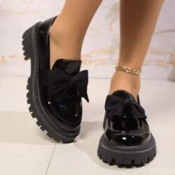 Black niche bow thick sole height