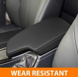 Black PU Leather Armrest Center Console