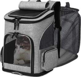 Breathable Pet Cat Carrier Backpack Foldable