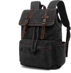 Canvas Backpack Casual Men`s Backpack Retro