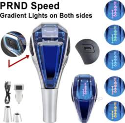 Car Universal Crystal Handle LED Gear