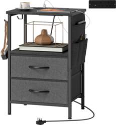 Coffee Table Side Table with Charging
