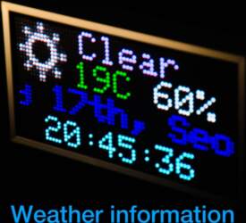 Crypto & Weather Display: Pixel Clock