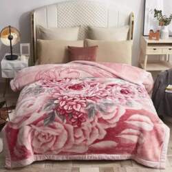 Double-Layer Thickened Raschel Blanket 100% Polyester