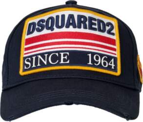 DSQUARED2 branded baseball cap navy blue