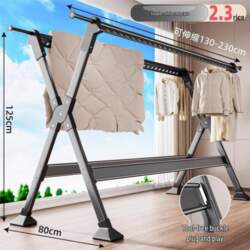 Durable Foldable Clothes Drying Rack, Floor-Standing