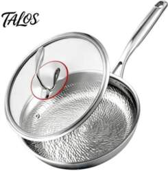 Durable Hammered Titanium Pan Pure Frying