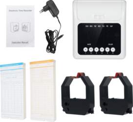 Electronic Employee Time Clock Machine With