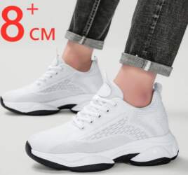 Elevator Shoes Men Height Increasing 8cm