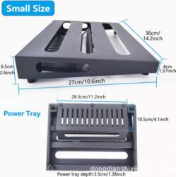 Enhanced Electric Guitar Effects Pedal Board